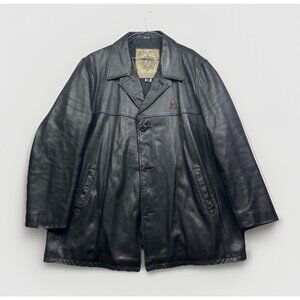 Alexander Keiths India Pale x Mondetta Mens Leather Jacket XL Canada Made Rare